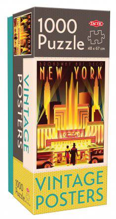 Pussel Vintage Posters New York - 1000 bitar