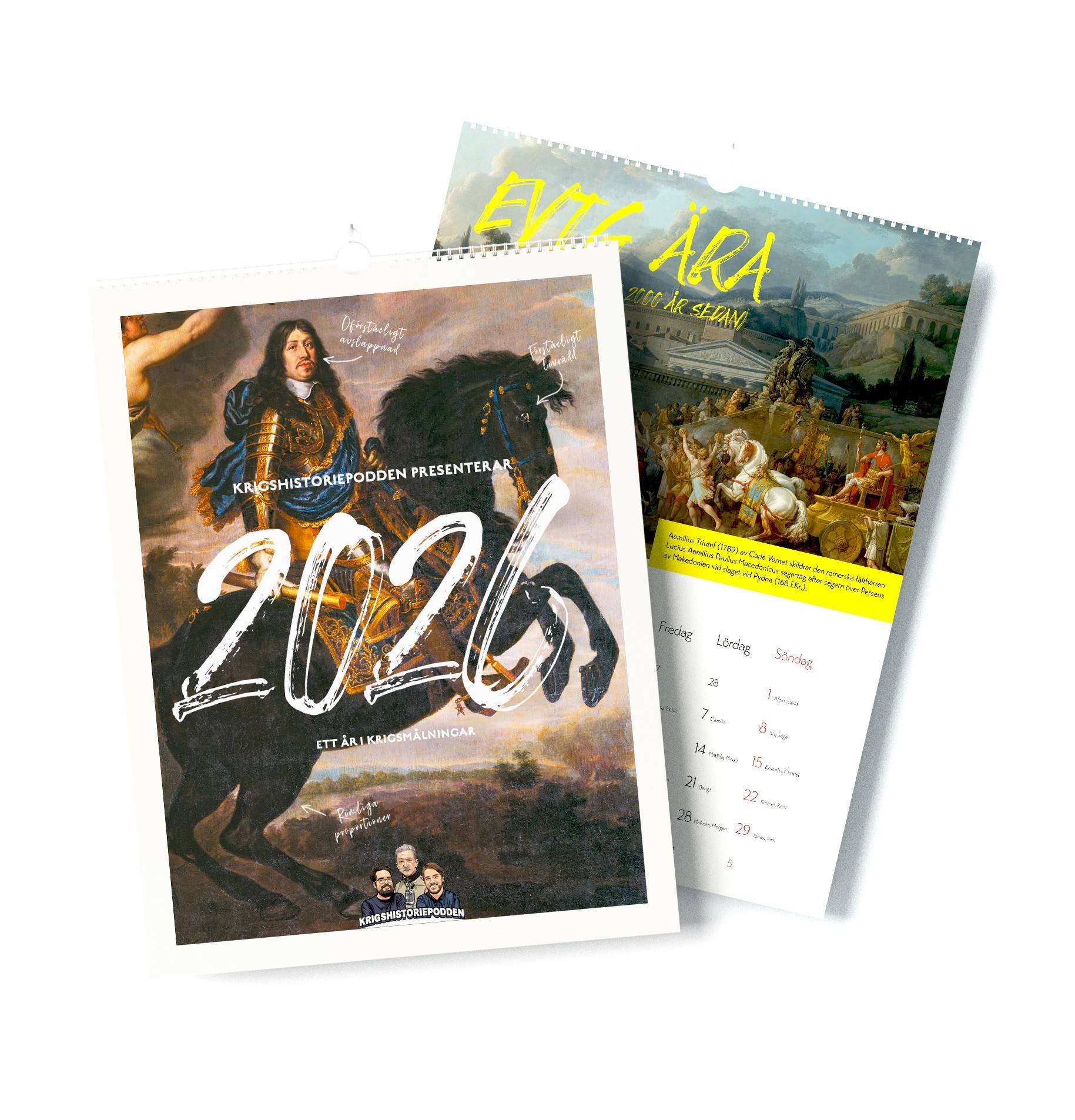 Väggkalender Krigshistoriepodden 2026