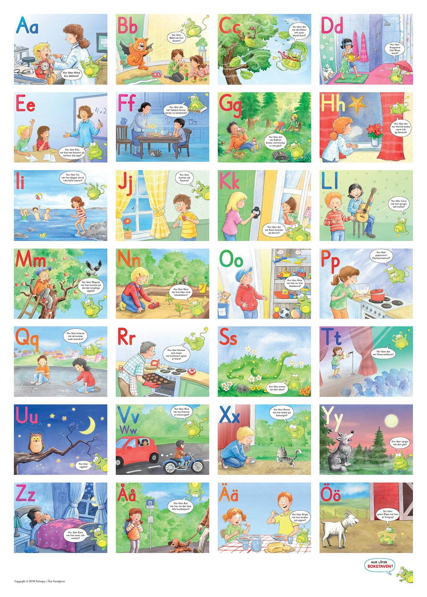 Hur låter bokstaven? ABC-plansch