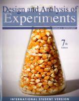 Design and Analysis of Experiments, International Student Version, 7th Edit