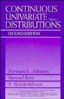 Continuous Univariate Distributions, Volume 1, 2nd Edition