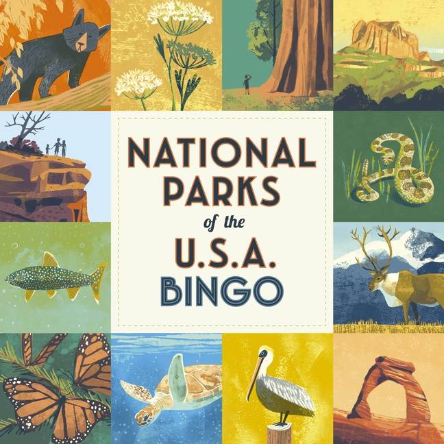 National Parks Of The Usa Bingo : A Bingo Game for Explorers