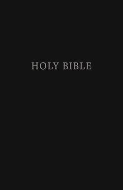 Kjv, pew bible, large print, hardcover, black, red letter edition, comfort