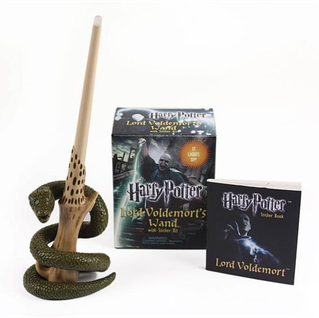 Harry potter voldemorts wand with sticker kit - lights up!
