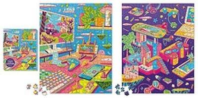 Cozy Gamer 2-in-1 Double-Sided 500-Piece Puzzle