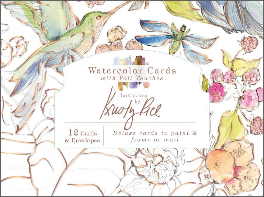 Watercolor Cards With Foil Touches