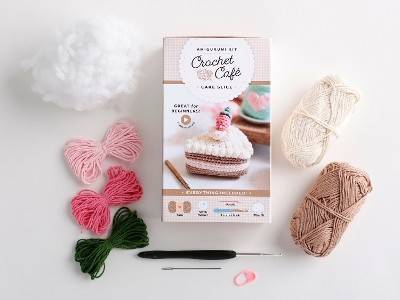 Crochet Café Amigurumi Kit Cake Slice: Everything You Need Is Included: 100%-Cotton Yarn, Crochet Hook, Stitch Marker, Tapestry Needle, Fiberfill, Step-by-Step Leaflet, and Exclusive Instruction Video