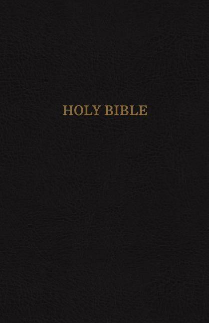 Kjv, thinline reference bible, leather-look, black, red letter edition, com