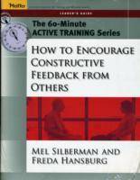 60-Minute Training Series Set: How to Encourage Constructive Feedback from
