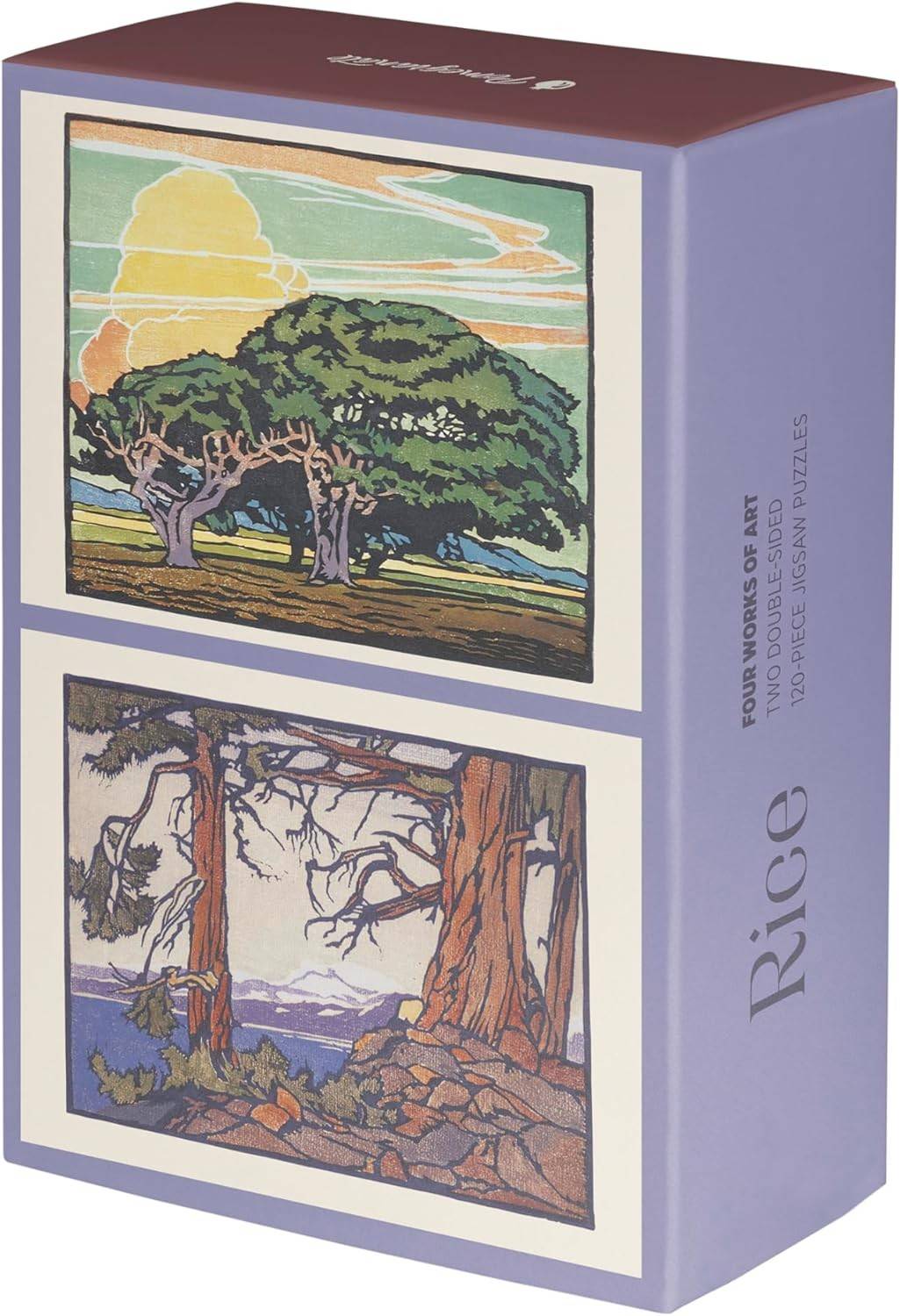William Rice 120 Piece Double -sided Jigsaw 2 Puzzle Set