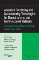 Advanced Processing and Manufacturing Technologies for Nanostructured and M