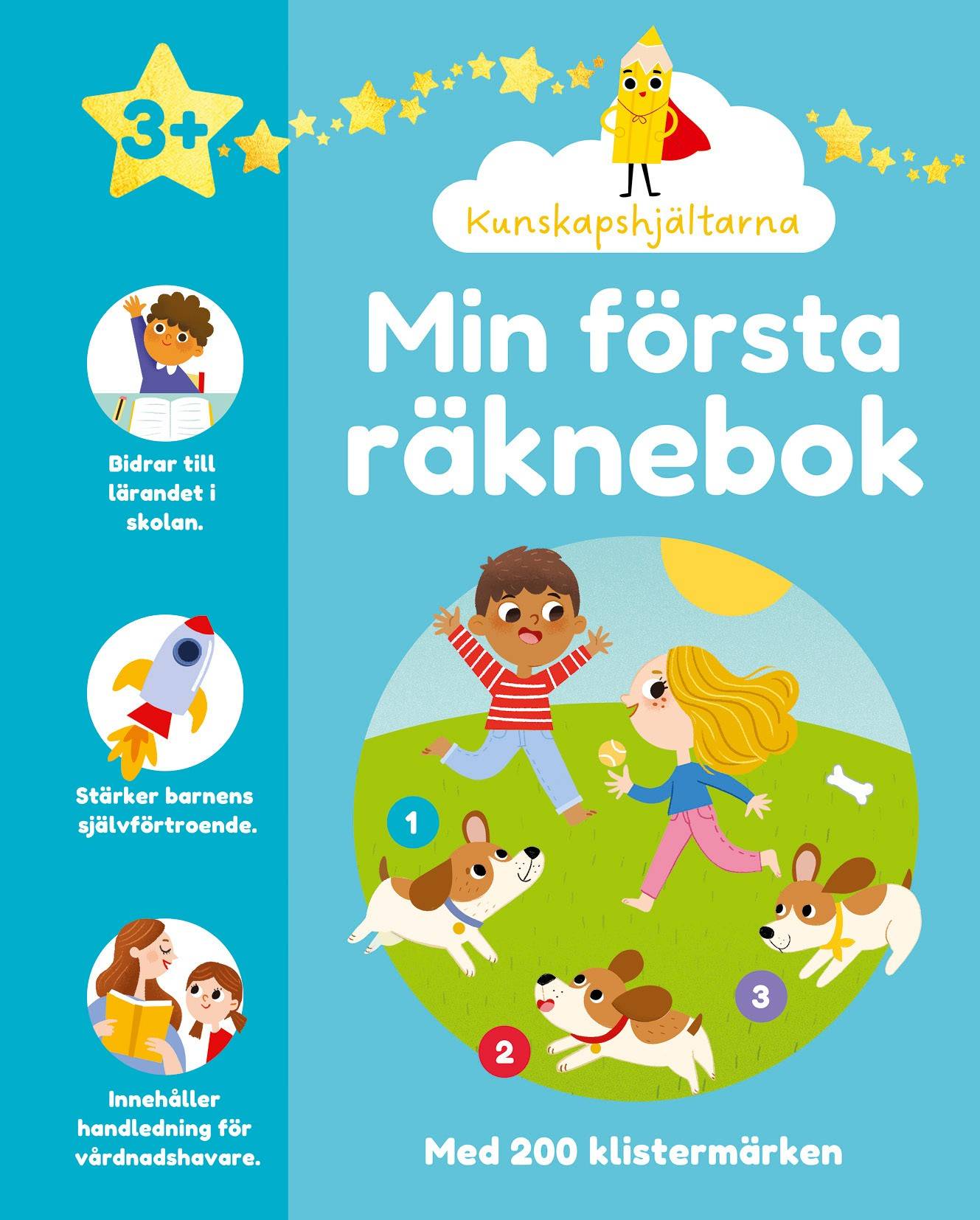 Min första räknebok : pysselbok med klistermärken
