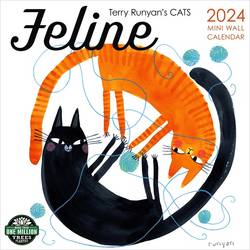 Feline 2024 Mini Calendar : Terry Runyan's Cats