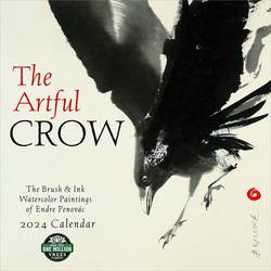Artful Crow 2024 Calendar : Brush & Ink Watercolor Paintings