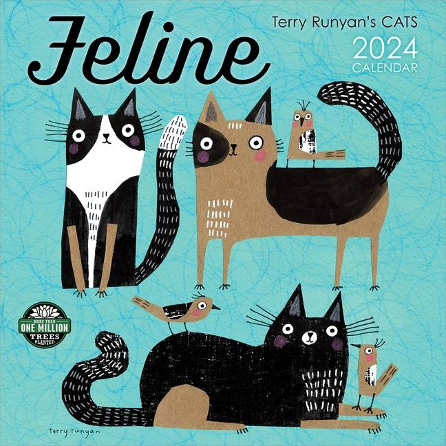 Feline 2024 Calendar : Terry Runyan's Cats