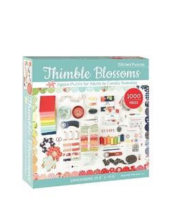 Thimble Blossoms Jigsaw Puzzle for Adults: 1000 Pieces, Dimensions 29.5  x 19.5