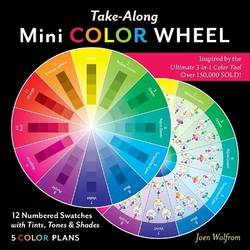 Take-Along Mini Color Wheel: 12 Numbered Swatches with Tints, Tones  Shades, 5 Color Plan