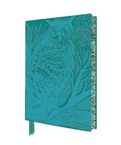 Angela Harding: Long Eared Owl 2026 Artisan Art Vegan Leather Diary Planner