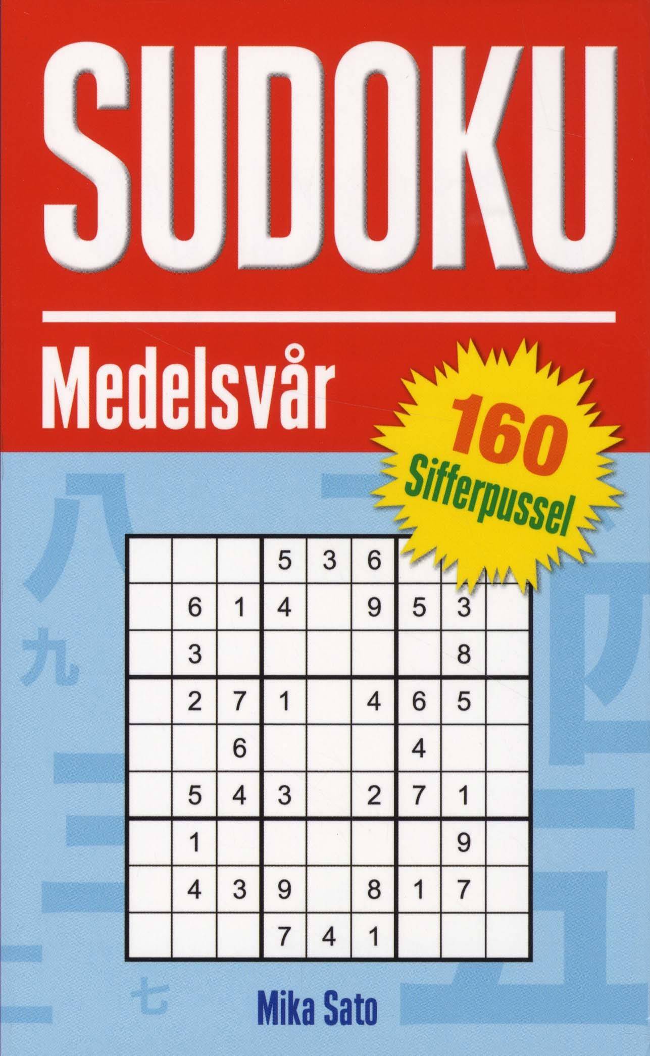 Sudoku Medelsvår 160 sifferpussel