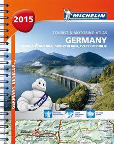 Tyskland Österrike Schweiz 2015 Atlas Michelin : Varierande skalor
