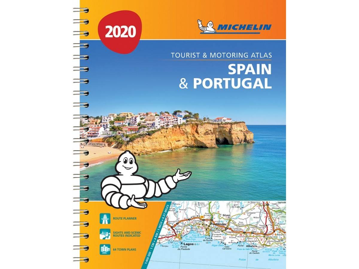 Spain & portugal 2020 - tourist and motoring atlas (a4-spiral) - tourist &