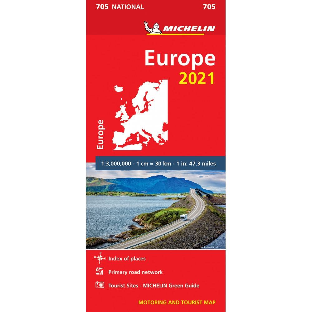 Europa 2021 Michelin 705 Karta