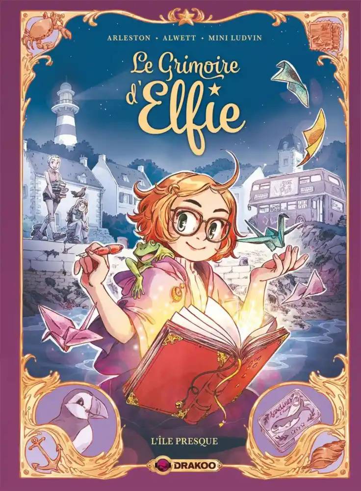 Le Grimoire d'Elfie Bok 1: Nästan ön (Franska)