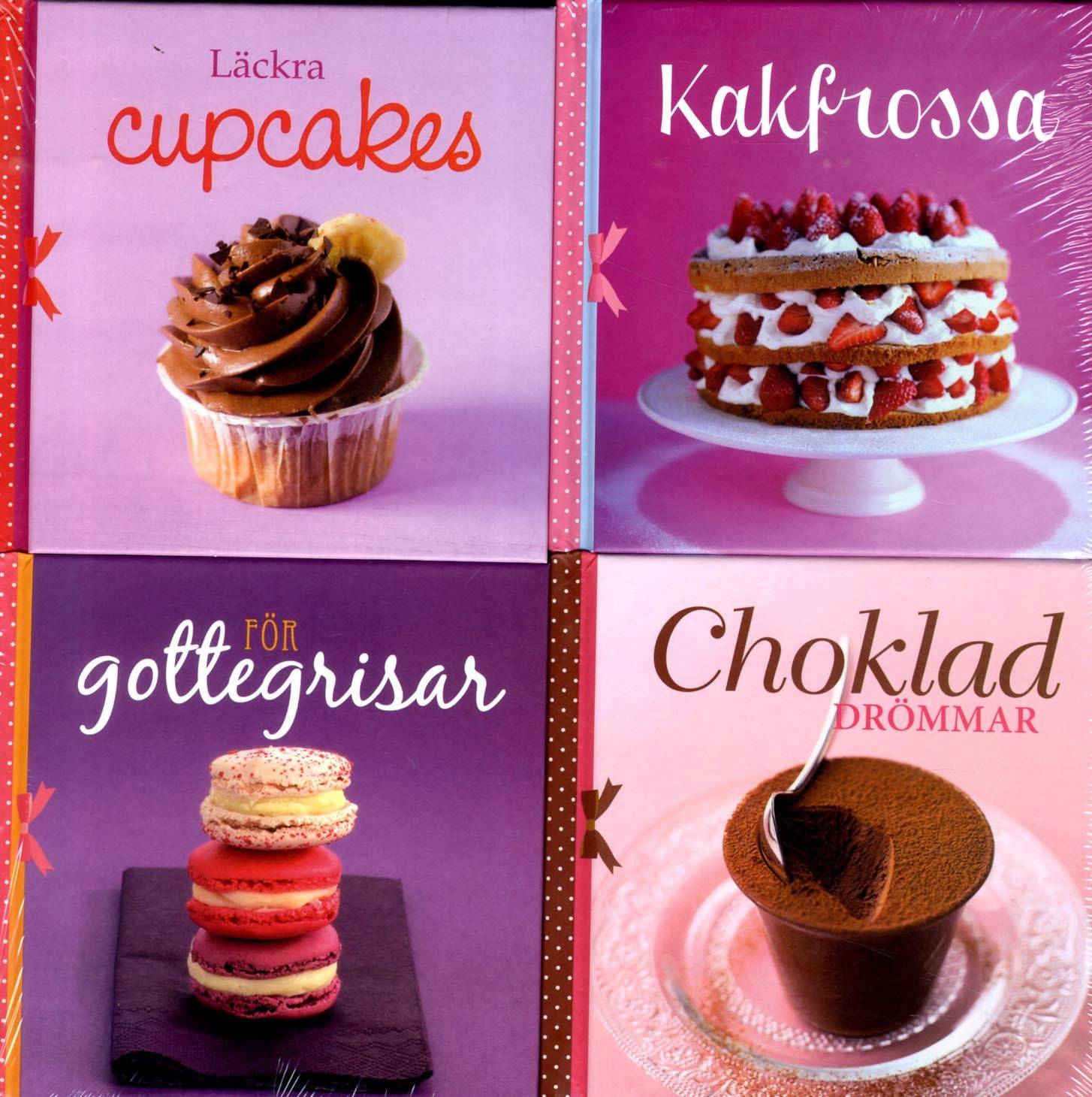 Läckra cupcakes ; Choklad drömmar ; För gottegrisar ; Kakfrossa