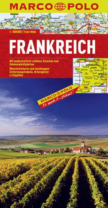 Frankrike karta