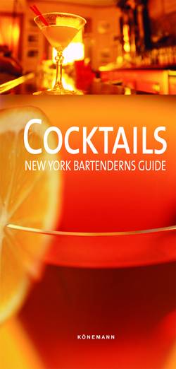 Cocktails : New York Bartenderns guide