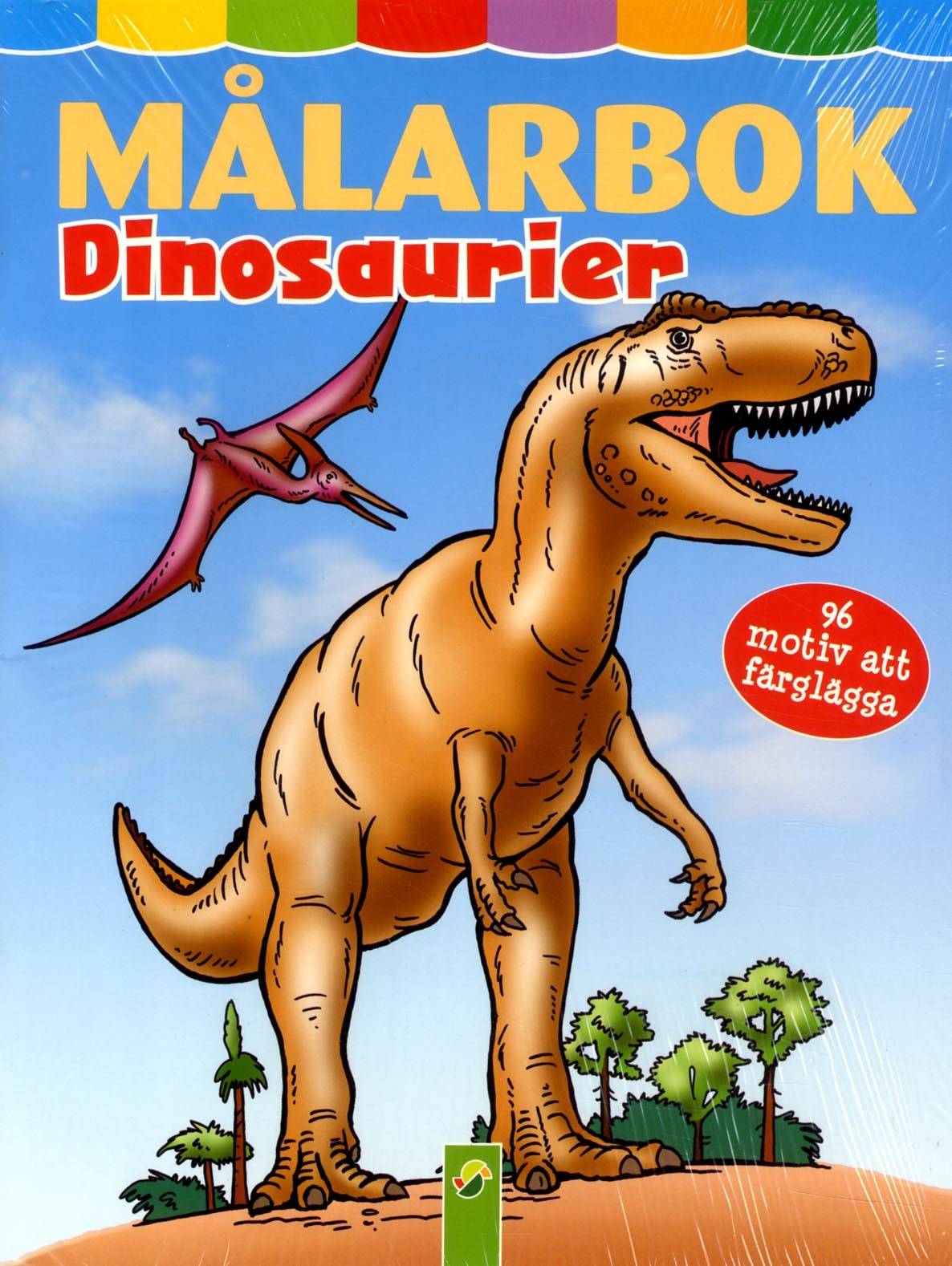 Målarbok Dinosaurier