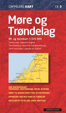 Möre og Tröndelag Cappelen Norge CK3 karta : 1:335000