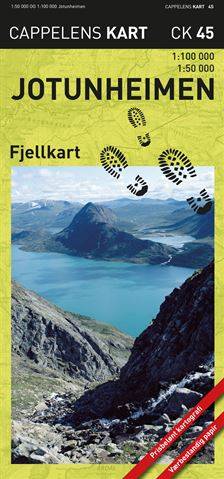 Jotunheimen Fjellkart CK45 : 1:50000-1:100000