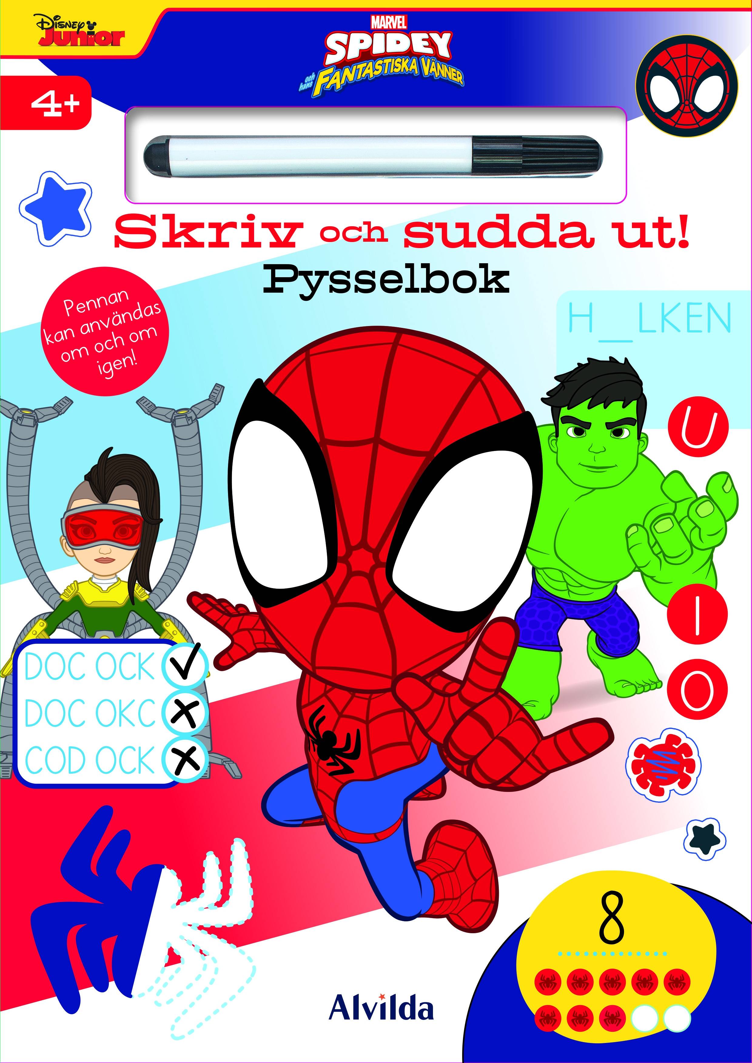 Marvel Spidey - Skriv och sudda ut! Pysselbok