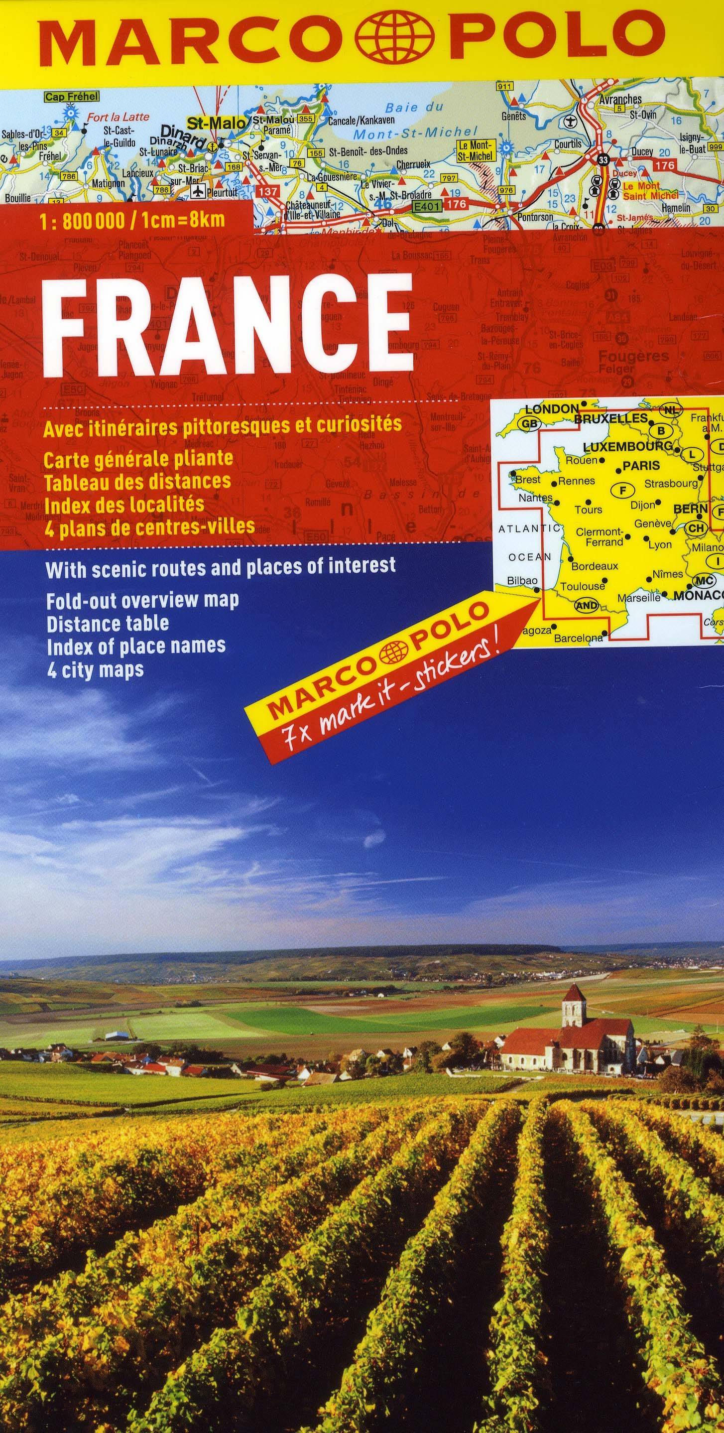 Frankrike Karta