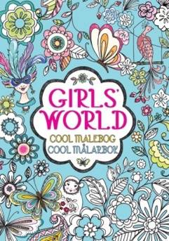 Girl's world cool målarbok