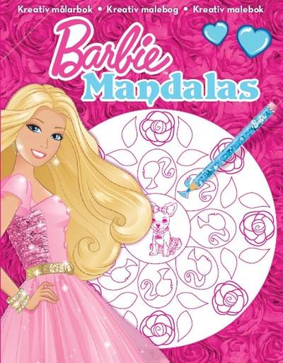 Barbie mandalas (rosa kjol)