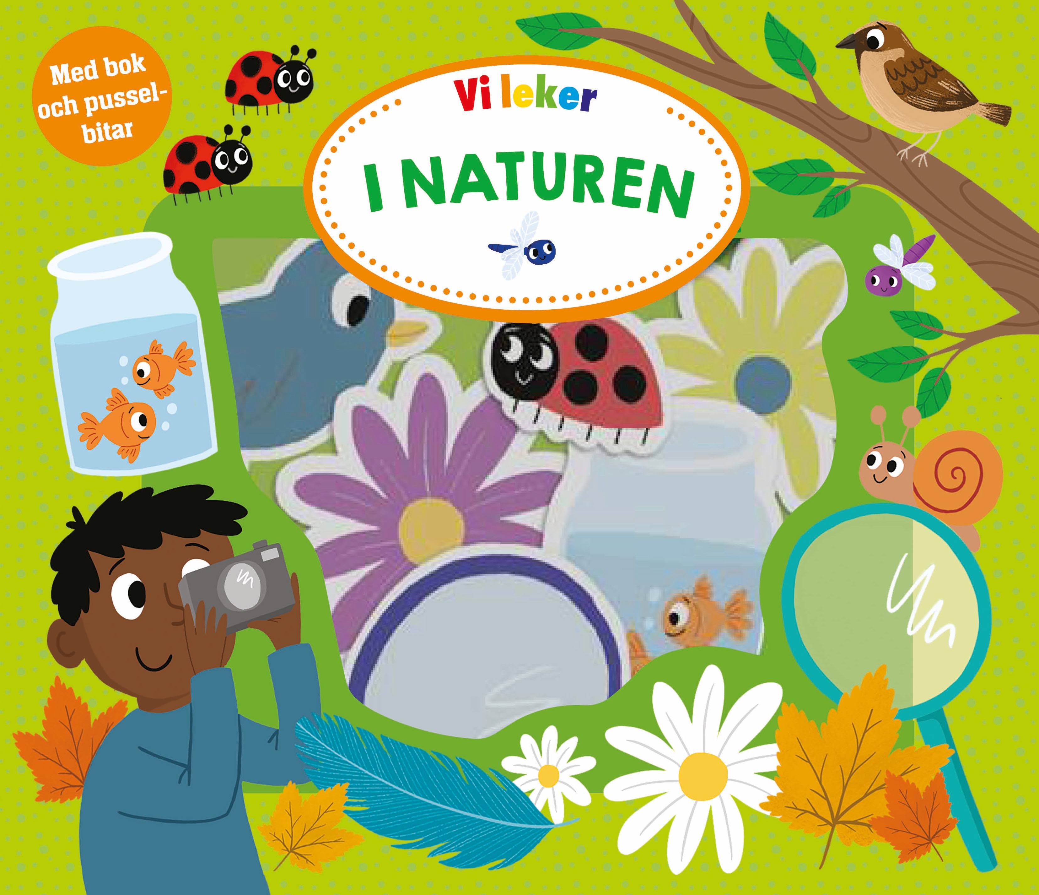 Vi leker i naturen (bok och pusselbitar)