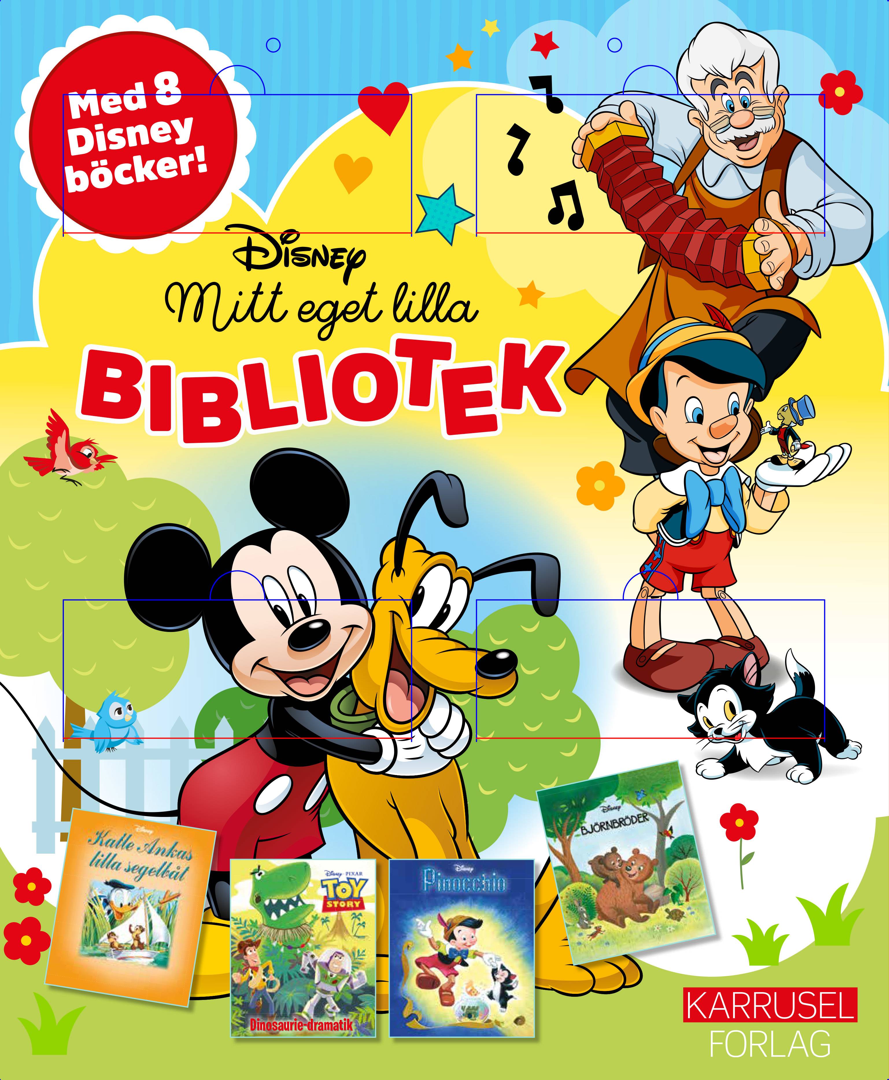 Disney Mitt eget lilla Bibliotek- Musse, Pluto & Pinocchio