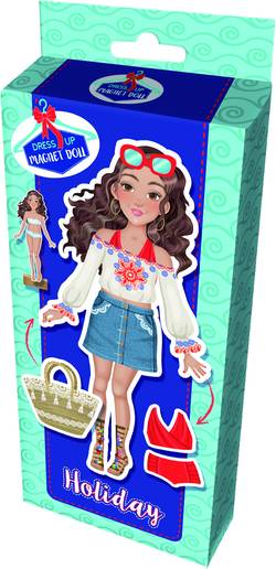 Magnetic doll - dress up, holiday