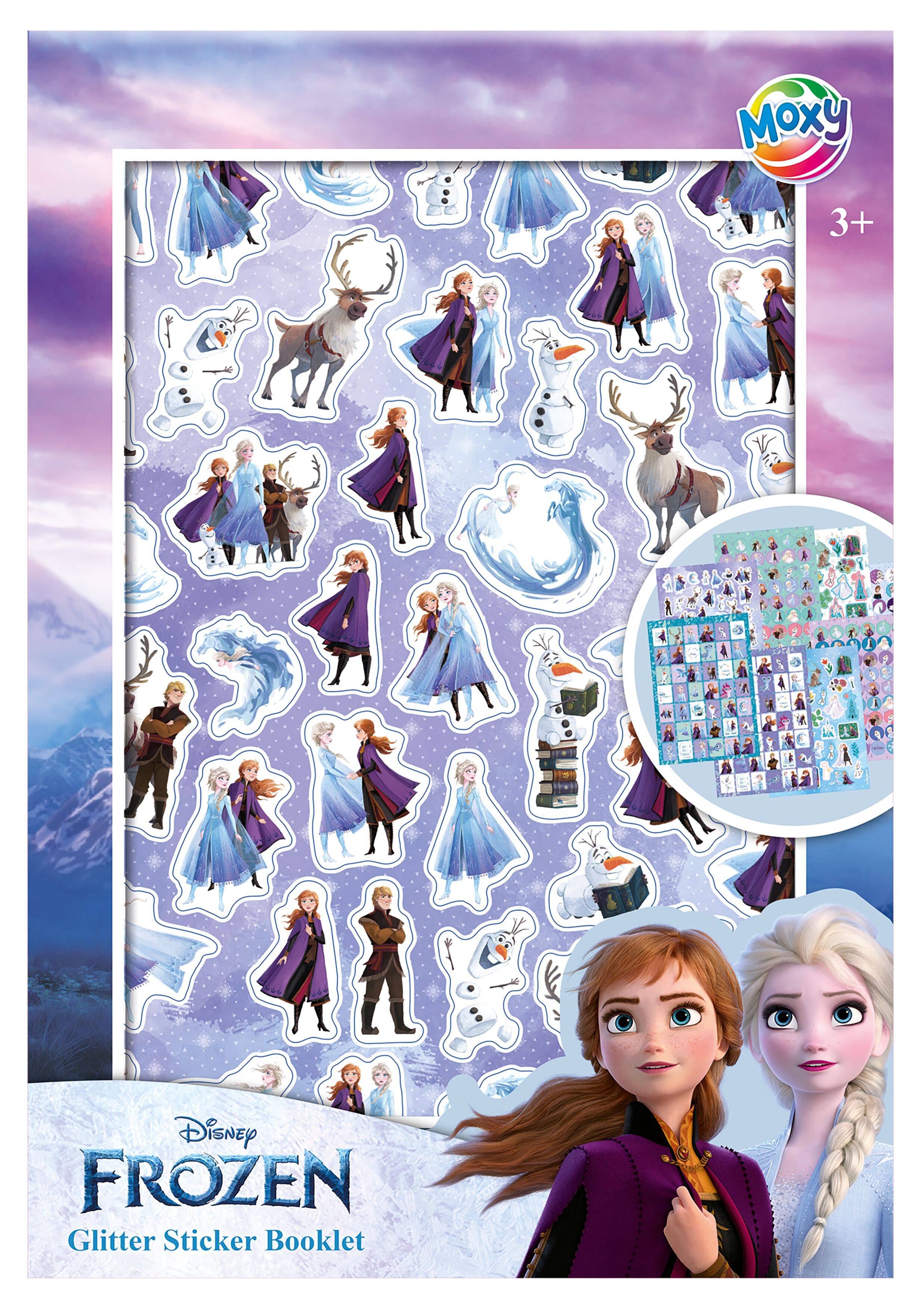 Frost klistermärken med glitter : 8 ark, A5