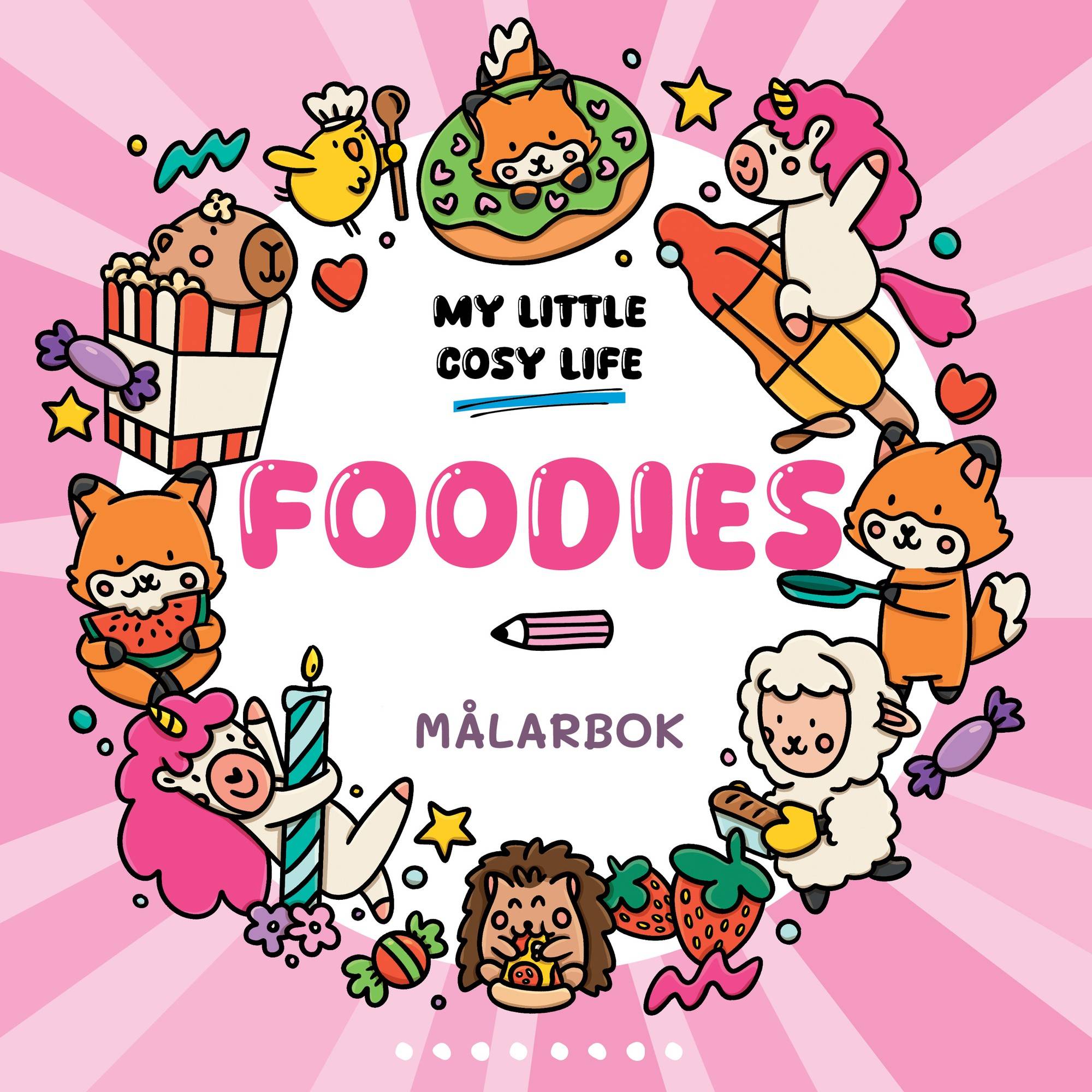 Foodies. En Cozy Coloring målarbok från My Little Cosy Life