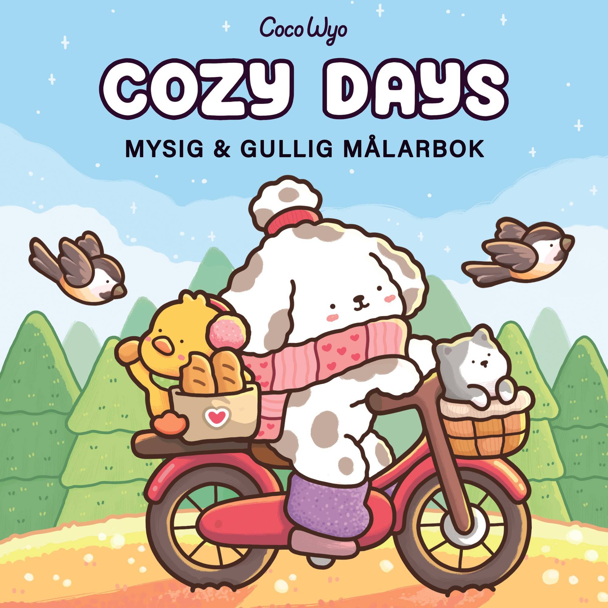 Cozy Days : Mysig och gullig Cozy Coloring målarbok från Coco Wyo