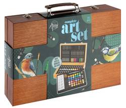 Konstset i trälåda : 92 delar