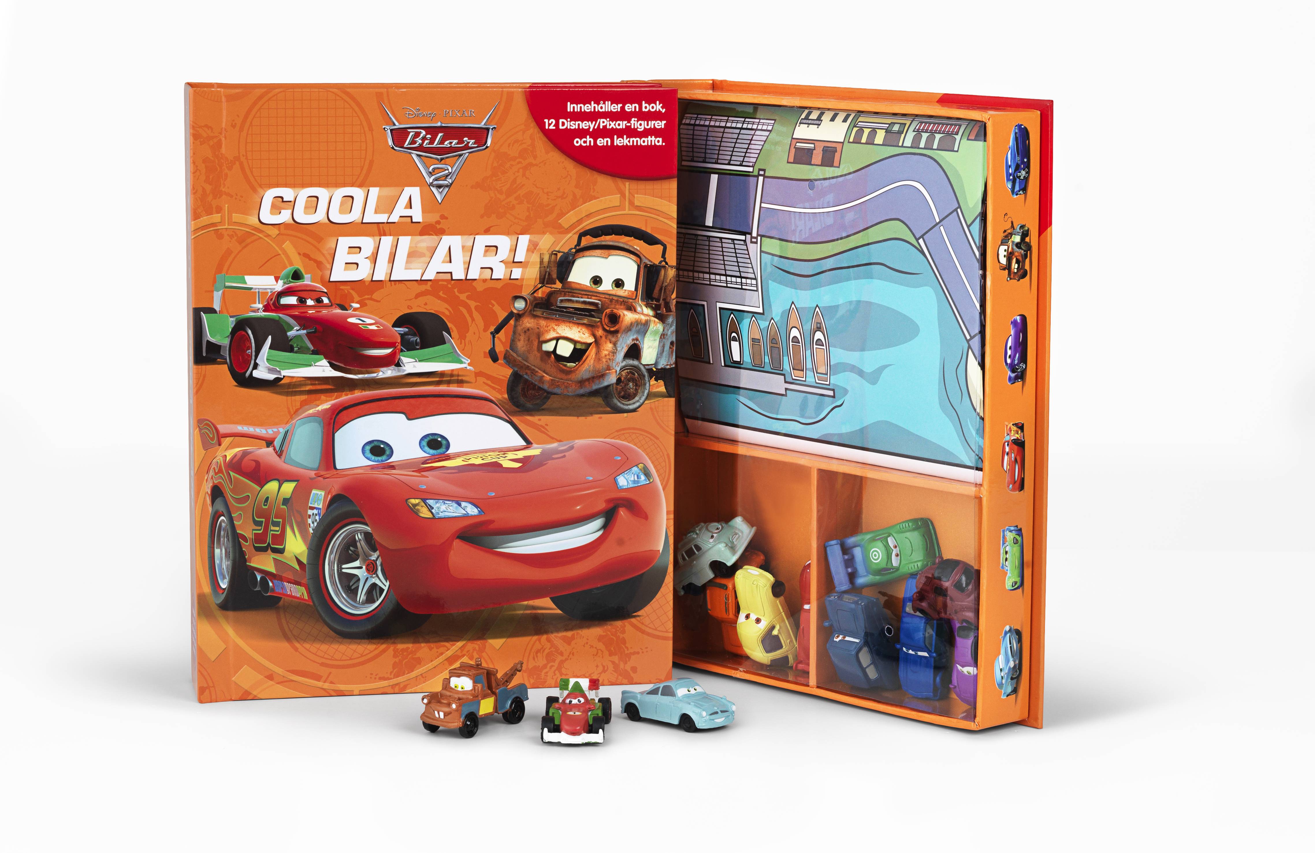 Bilar 2. Coola bilar! (sagobok, figurer, lekmatta)