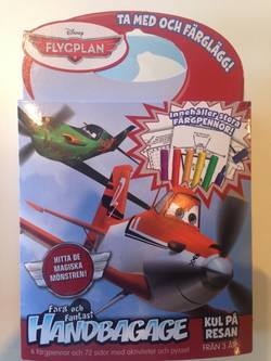 Flygplan. Disney målarbok med färgpennor