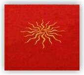 Tarot Cloth Sun Red
