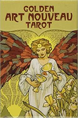 Golden Art Nouveau Tarot Mini (new edition - gold printing ink)