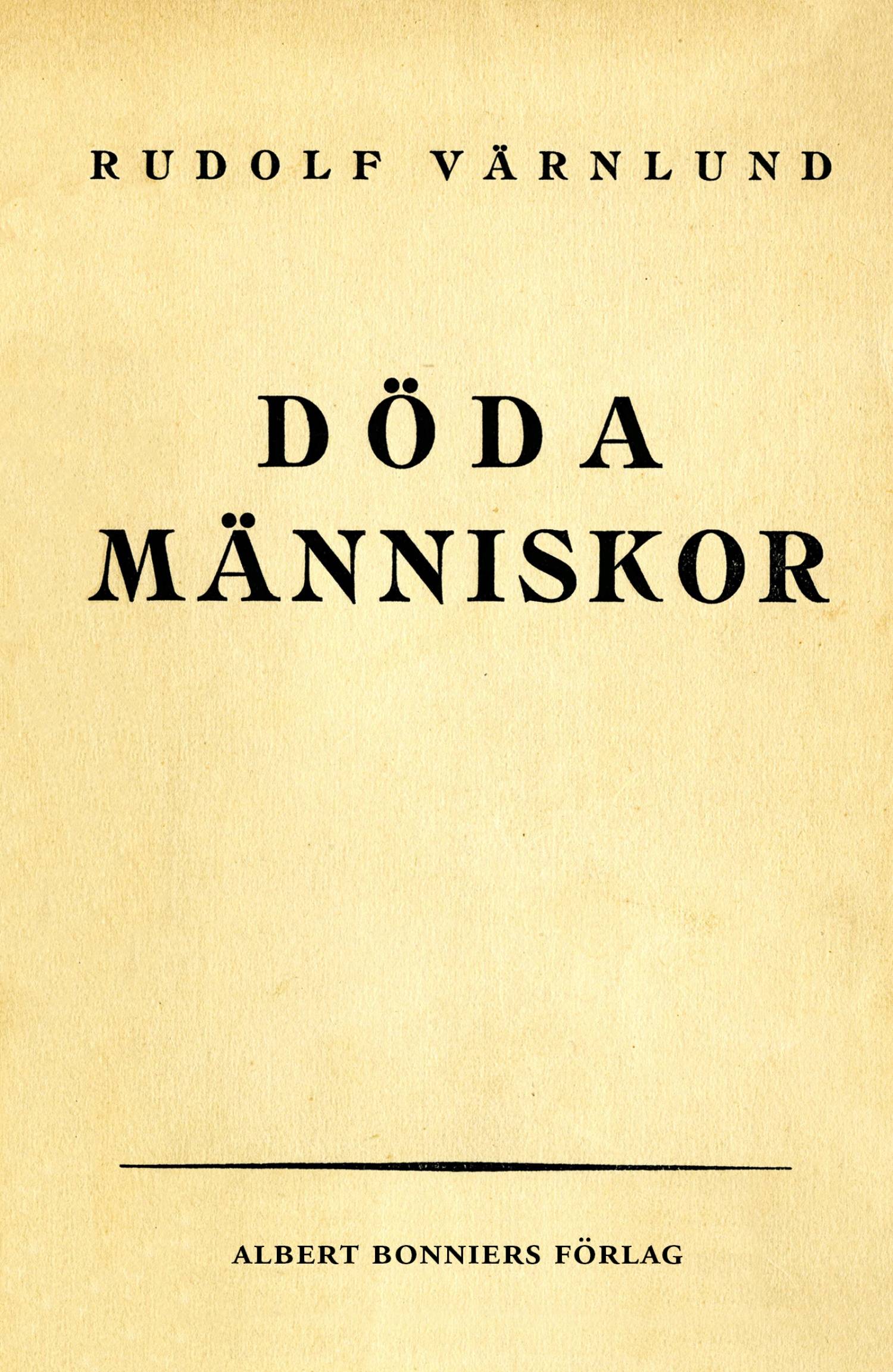 Döda människor : noveller