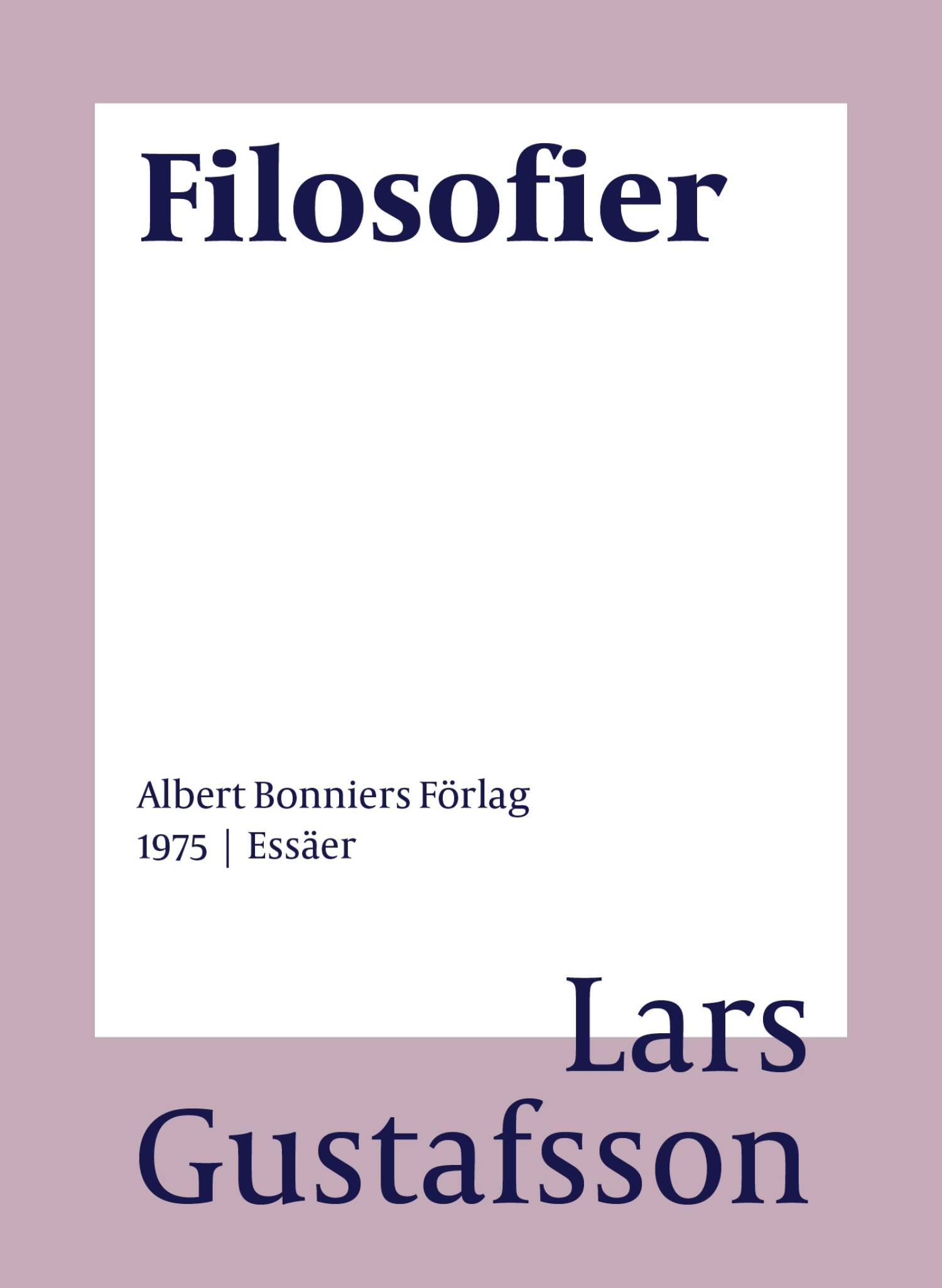 Filosofier : essäer